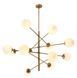 Підвісний світильник Eichholtz Chandelier Tortora 112071, Латунь; Білий, Латунь, Білий