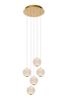 Підвісний світильник Lucide CINTRA &Oslash; 32 cm LED Dim. 5x4,7W 2700K Transparant, Transparant
