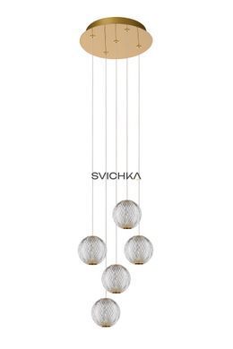 Підвісний світильник Lucide CINTRA &Oslash; 32 cm LED Dim. 5x4,7W 2700K Transparant, Transparant