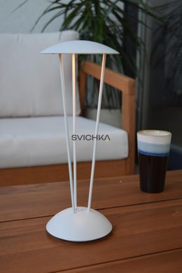 Акумуляторна настільна лампа для дому та вулиці Lucide RENEE Battery pack/batteries &Oslash; 12,3 cm LED Dim to warm 1x2,2W 2700K/3000K IP54 With wireless charging pad White, WHITE