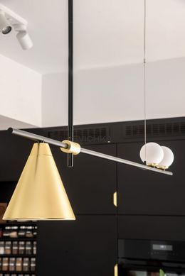 Підвісний світильник Aromas Crane, Black/Gold