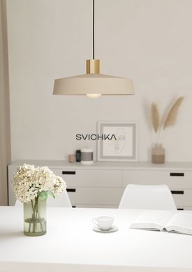 Підвісний світильник Eglo VALDIOLA 1 Beige/Brass