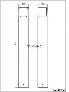 Фонарь уличный Trio Ebro 422160142