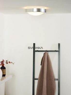 Стельовий світильник для ванної Lucide FRESH &Oslash; 27 cm 1xE27 IP44 Satin Chrome, Satin Chrome