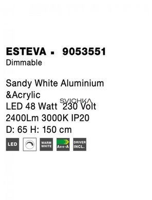 Підвісний світильник Nova luce ESTEVA White
