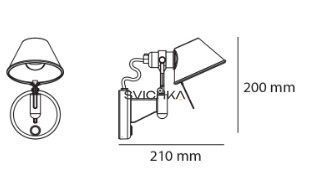 Настенный светильник Artemide Tolomeo A044050