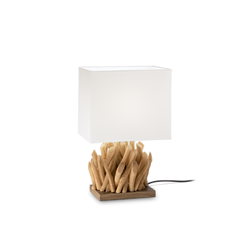 Настільна лампа Ideal Lux SNELL TL1 SMALL, Белый;Коричневый, Білий, Коричневий, Коричневий, Білий