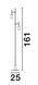 Торшер Nova luce JOY 1, Black