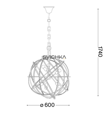 Ideal Lux KONSE SP6 Золото 156026