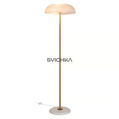Торшер лампа Nordlux Glossy, White/Brass, белый, латунь, Білий, Латунь, Білий