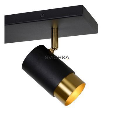 Стельовий точковий світильник Lucide FLORIS 2xGU10 Black, BLACK
