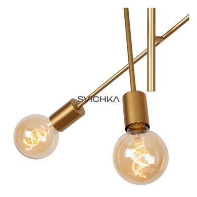 Стельовий світильник Lucide LESTER 6xE27 Matt Gold / Brass, Matt Gold / Brass