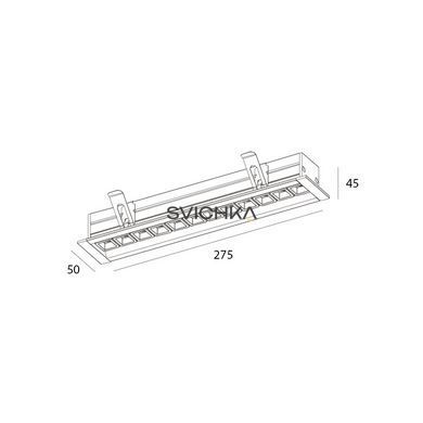Встроенный светильник Skarlat RSL74167 12&times;2W BK+GD 3000K
