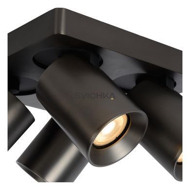 Стельовий точковий світильник Lucide NIGEL LED Dim to warm GU10 4x5W 2200K/3000K Anthracite, Anthracite, Антрацит, Антрацит