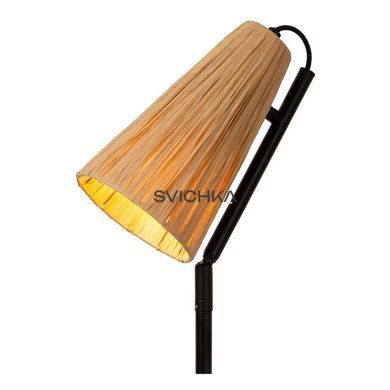 Торшер Lucide BENSEN 1xE14 Natural, Natural, Чорний, Natural, Natural