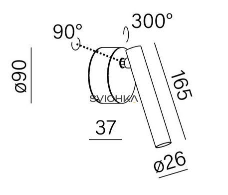 Настінний світильник Aqform PET micro O LED Gold