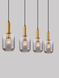 Подвесной светильник Nova luce 9236315 MAHO, Smoke/Brass