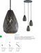 Подвесной светильник Trio 301300342 Onyx, Серый