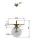 Подвесной светильник Pikart Kilinski 1, Gold/Transparent