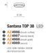 Потолочный светильник Azzardo SANTANA 38 Black