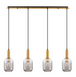 Подвесной светильник Nova luce 9236315 MAHO, Smoke/Brass