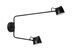 Настінний світильник Lucide MILNE LED Dim. 2x8W 2700K Black, BLACK, Чорний, Чорний
