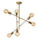 Стельовий світильник Lucide LESTER 6xE27 Matt Gold / Brass, Matt Gold / Brass