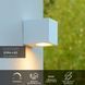 Настінний точковий світильник Lucide ZORA-LED Indoor/Outdoor LED Dim. GU10 1x5W 3000K IP44 White, WHITE