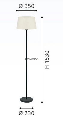Торшер Eglo FEBRES, White/Black