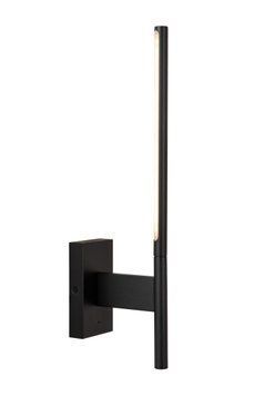 Настінний світильник Lucide FINAN LED 1x6W 2700K With USB charging point Black, BLACK, Чорний, Опал