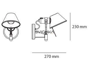 Настенный светильник Artemide Tolomeo A029250