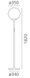Торшер Artemide Castore terra 35 1055010A, Білий, Білий