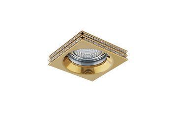 Точковий світильник Azzardo Eva Square NC1519SQ GO (AZ1461), Золотий, Золотий, Прозорий