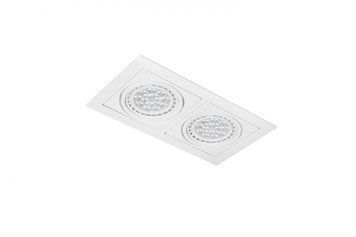 Точковий вбудований світильник AZzardo Verdi 2 AZ3528 white, Білий, Білий