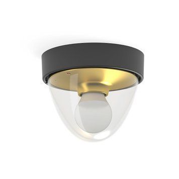 Вуличний світильник Nowodvorski NOOK BLACK/GOLD PL, Чорний, Чорний