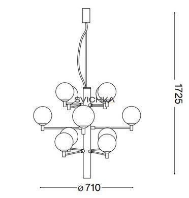 Люстра Ideal Lux COPERNICO SP12, Біла