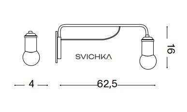 Настенный светильник Ideal Lux TRIUMPH AP1 160214