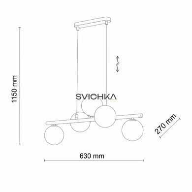 Подвесной светильник TK Lighting ESTERA 5