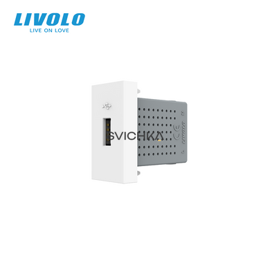 Механизм розетка USB 5V 2.1A 10W Livolo