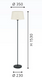 Торшер Eglo FEBRES, White/Black