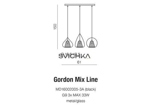 Подвесной светильник AZzardo GORDON Mix Line AZ2168