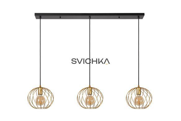 Підвісний світильник Lucide DANZA 3xE27 Matt Gold / Brass, Matt Gold / Brass