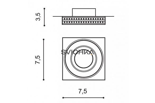 Точечный светильник Azzardo Eva Square NC1519SQ GO (AZ1461)