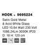Підвісний світильник Nova luce 9695224 HOOK, Gold