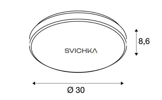 Настінно-Стельовий світильник SLV Marona 155156, сірий