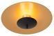 Потолочный светильник Lucide VULCAN &Oslash; 35 cm LED Dim. 1x9W 3000K Black, BLACK, Matt Gold / Brass, Черный