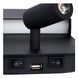 Бра Lucide BOXER LED 3000K With USB charging point Black, BLACK