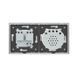 Розумний сенсорний ZigBee вимикач 1 сенсор 1 розетка Livolo білий скло (VL-C701Z/C7C1EU-11)