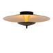 Потолочный светильник Lucide VULCAN &Oslash; 35 cm LED Dim. 1x9W 3000K Black, BLACK, Matt Gold / Brass, Черный