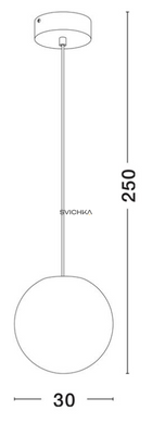 Вуличний підвісний світильник Nova Luce 9186714 MOON 30, White